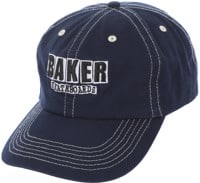 Baker Classic Logo Snapback Hat - blue