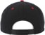 Baker Sprayed Oval Snapback Hat - black/red - reverse