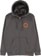 Spitfire Classic Swirl Overlay Zip Hoodie - charcoal/yellow-red - front