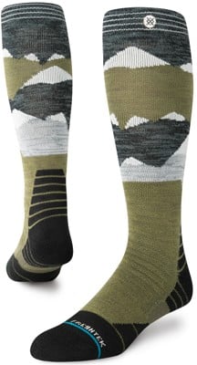 Stance Performance Mid Cushion Merino Wool Snowboard Socks - lonely peaks teal - view large