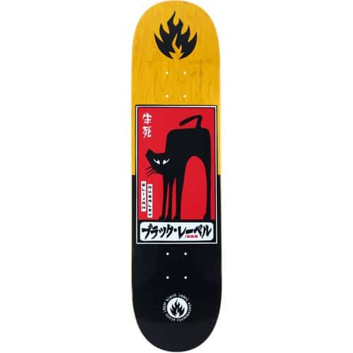 Black Label Akerley Black Cat 8.25 Skateboard Deck - yellow | Tactics