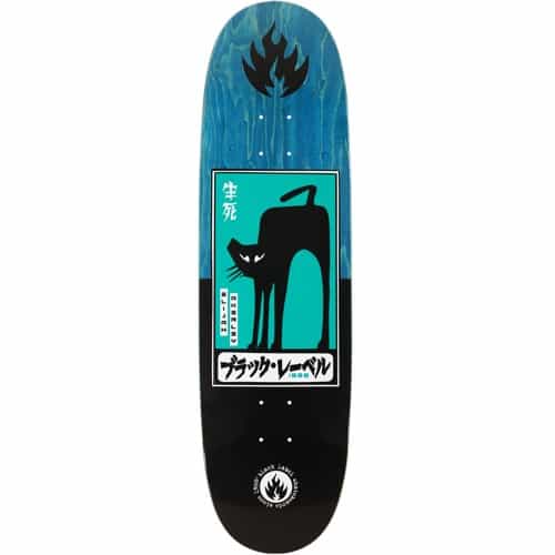 Black label デッキ black cat 9 eggシェイプ Black Label Akerley Black Cat Egg 9.0 Skateboard Deck | Tactics