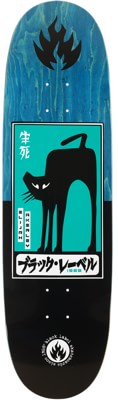 Black Label Akerley Black Cat Egg 9.0 Skateboard Deck - blue - view large