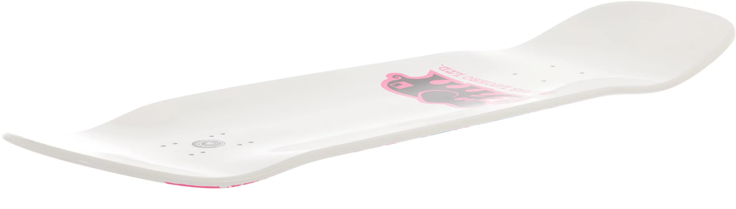 Black Label Lucero Splatter Cross 9.88 Skateboard Deck - white