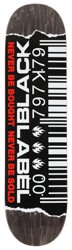 Black Label Ripped Barcode 8.25 Skateboard Deck - black