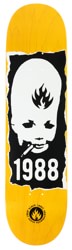 Black Label Thumbhead Torn 8.25 Skateboard Deck - yellow
