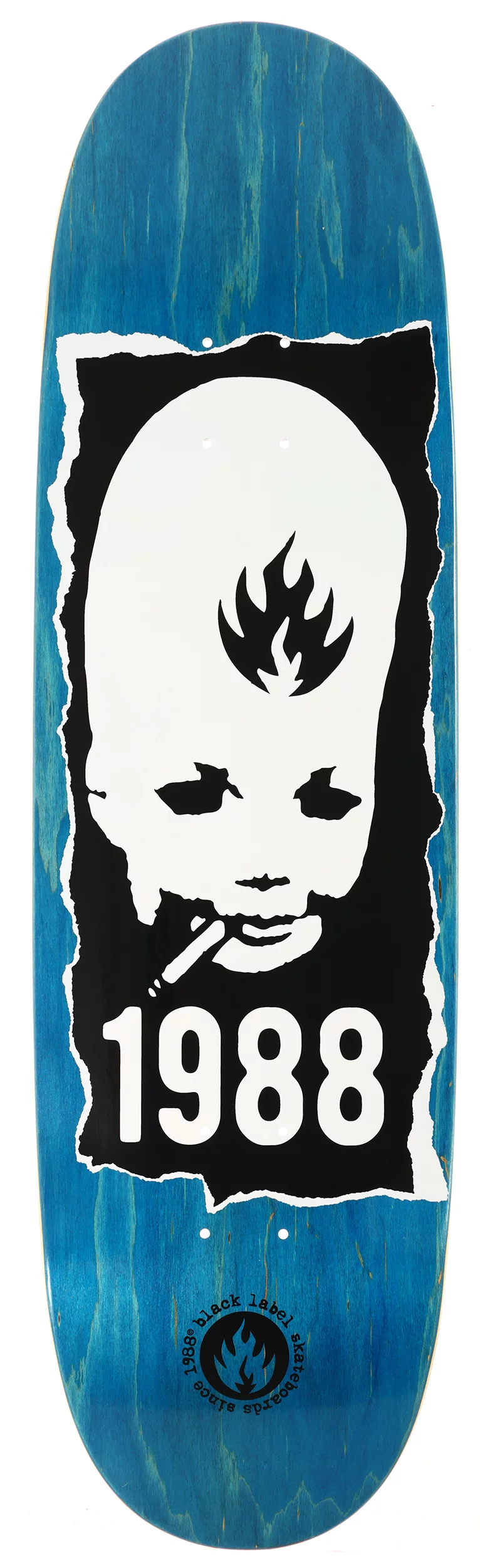 Black Label Thumbhead Torn Egg 9.0 Skateboard Deck - blue | Tactics