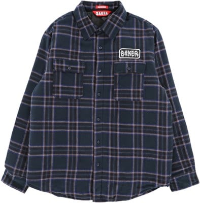 Baker Crust Flannel Shirt - blue - view large