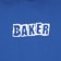Baker Library Card Hoodie - royal - front detail