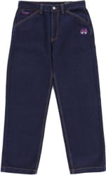Krooked Eyes Denim Twill Jeans - dark rinse denim