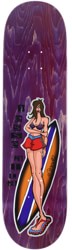 Frog Alba Surfer Girl 8.5 Skateboard Deck - purple