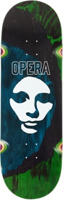 Opera Triple Torn Big Mask 10.0 Skateboard Deck - blue/black/green - view large