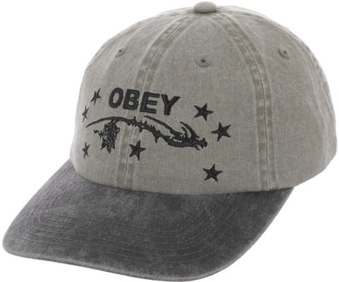 Obey Penn Pigment Velcro Strapback Hat - pigment olive - view large