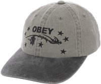 Obey Penn Pigment Velcro Strapback Hat - pigment olive