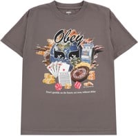 Obey Act Now T-Shirt - pigment dusty black