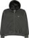 Obey Lowercase Pigment Zip Hoodie - pigment pirate black