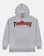 Thrasher Spitfire Big Head Outline Hoodie - ash grey