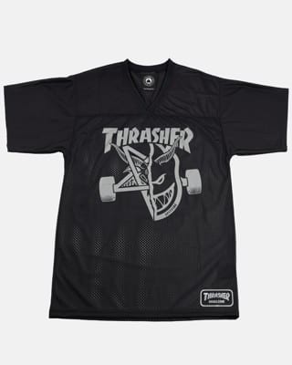 Thrasher Spitfire Thrash & Burn Football Jersey - black - view large
