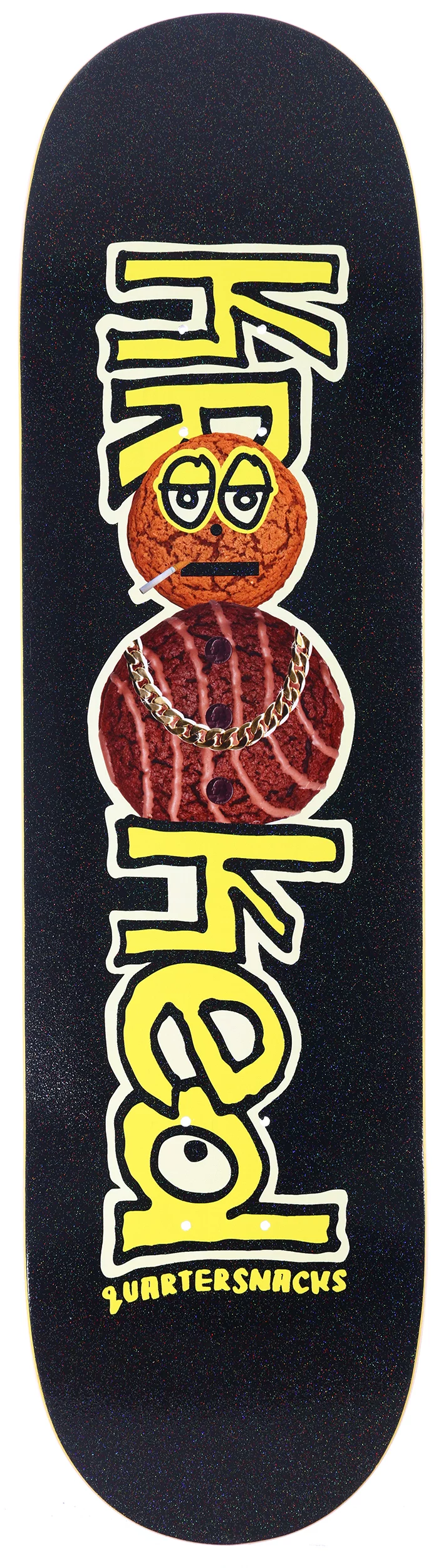 Krooked Quarter Snacks Snackman 8.5 Skateboard Deck - black | Tactics