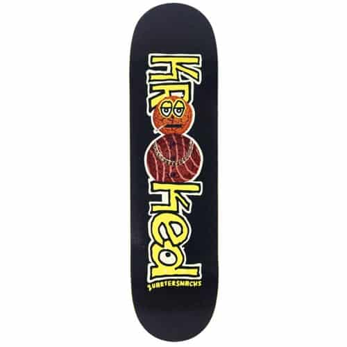 Krooked Quarter Snacks Snackman 8.5 Skateboard Deck - black | Tactics