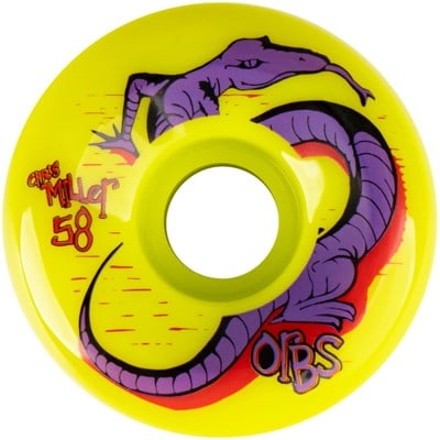 Orbs Miller Specters Skateboard Wheels - neon yellow (99a) - view large