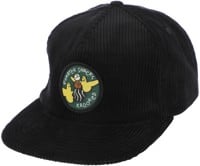 Krooked Quartersnacks Snackbirds Snapback Hat - black