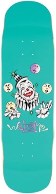 Welcome Juggler 8.8 Effigy Shape Skateboard Deck - teal/prism foil - view large