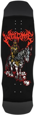 Welcome Rider 9.75 Dark Lord Shape Skateboard Deck - black/gold foil - view large