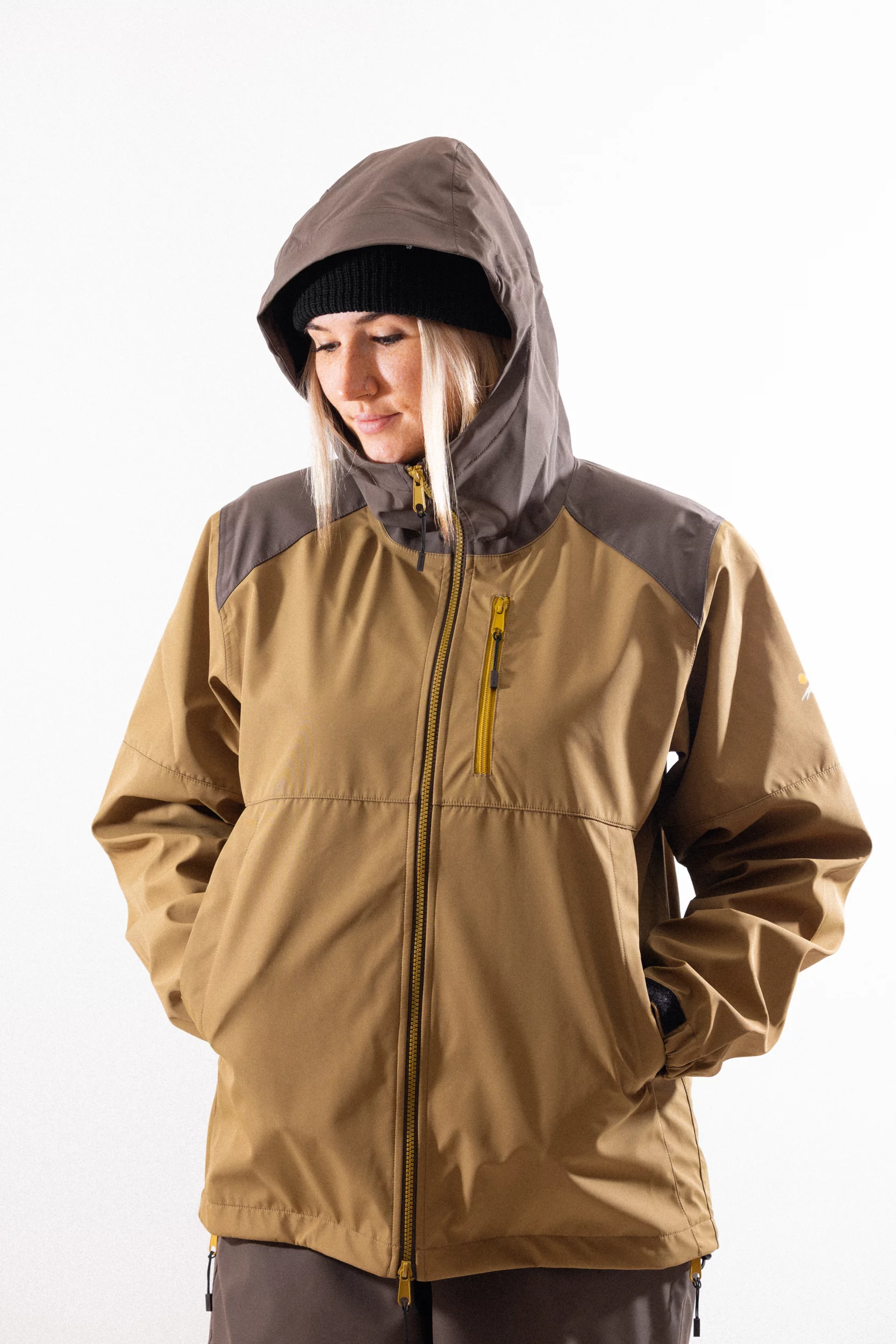 Tactics Cascadia 3L Rainbreaker Jacket - dark earth