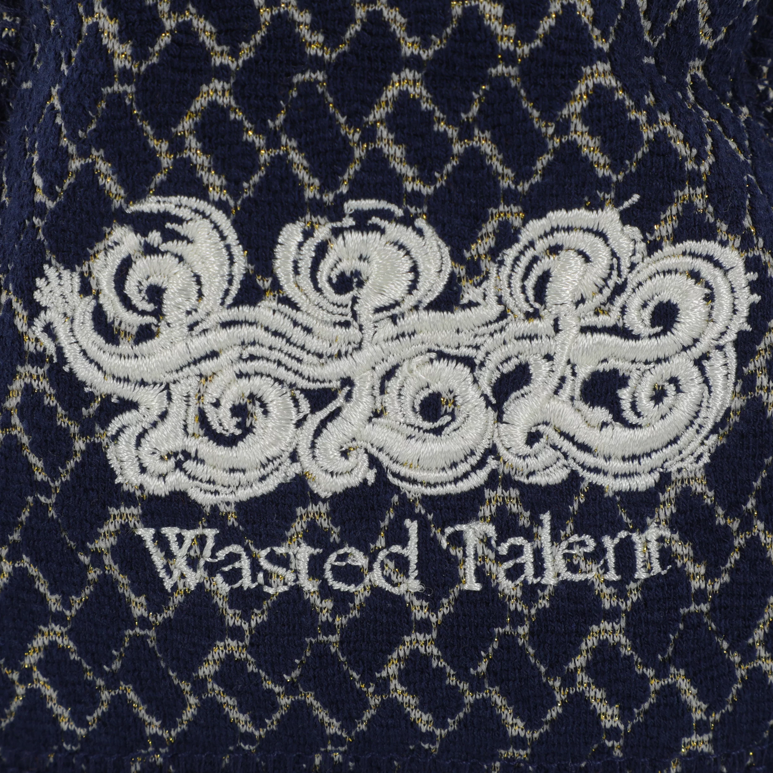 Nomadik Wasted Talent x Nomadik Jacquard Hoodwarmer - black/beige