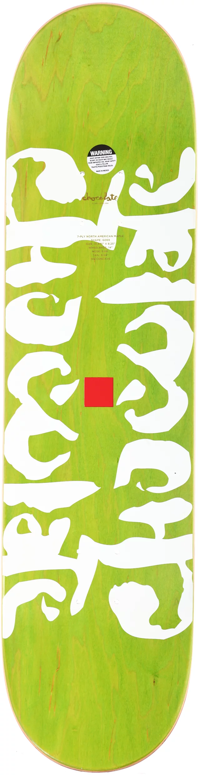 Chocolate Roberts Ink Blot 8.5 Twin Tip Shape Skateboard Deck