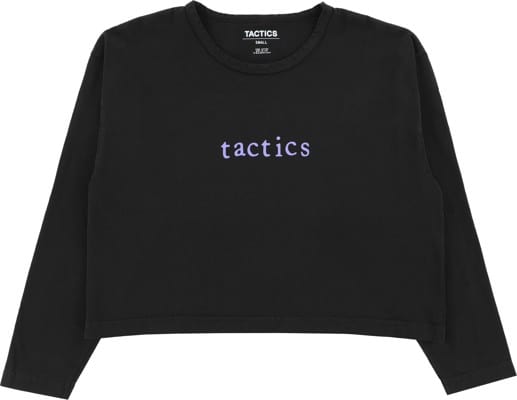 Tactics Women's Typewriter Crop L/S T-Shirt - black - view large