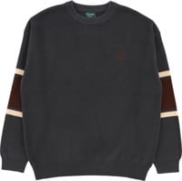 Passport Organic Cotton Stripe Knit Sweater - slate