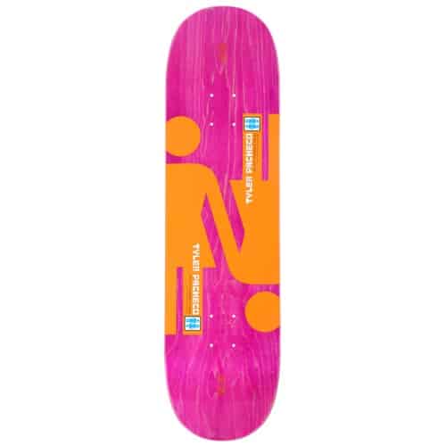 Girl Pacheco Double OG 8.5 Twin Tip Shape Skateboard Deck - pink