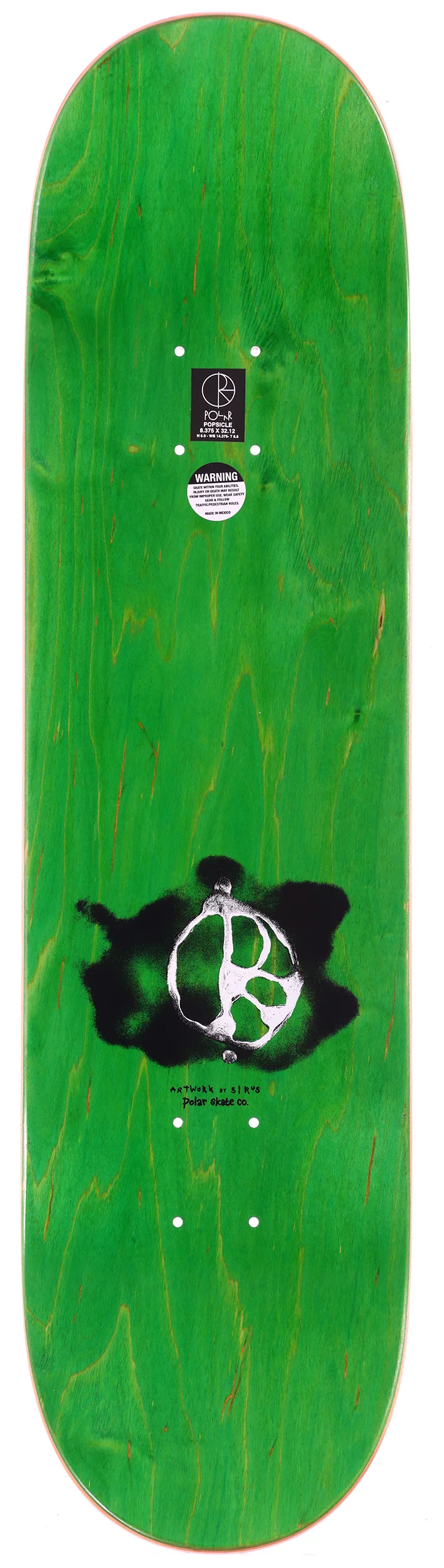 Polar Skate Co. Stroke Logo 8.5 Skateboard Deck - cream | Tactics