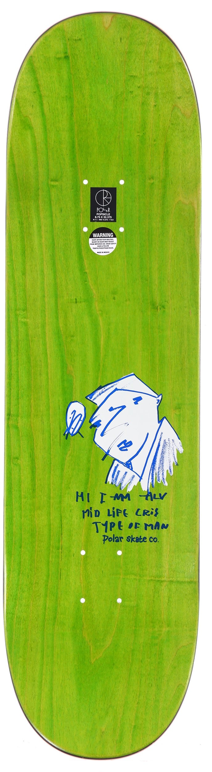 Polar Skate Co. Tied Up 8.75 Skateboard Deck | Tactics