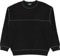 Passport Overlocked Organic Knit Sweater - black