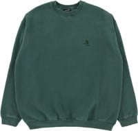Passport Solid Workers Crew Sweatshirt - washed forest green