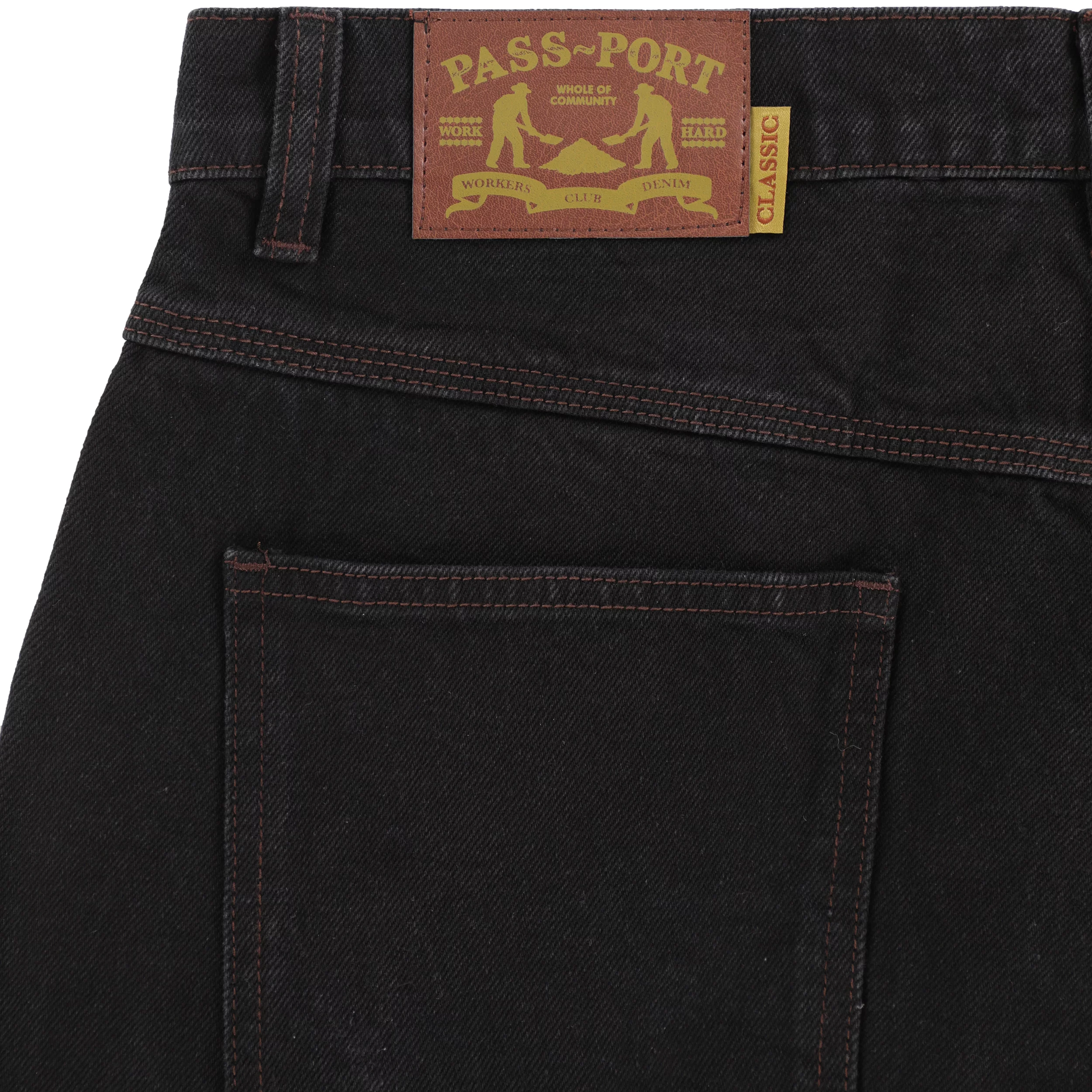 Passport Workers Club Classic Jeans - washed black | Tactics