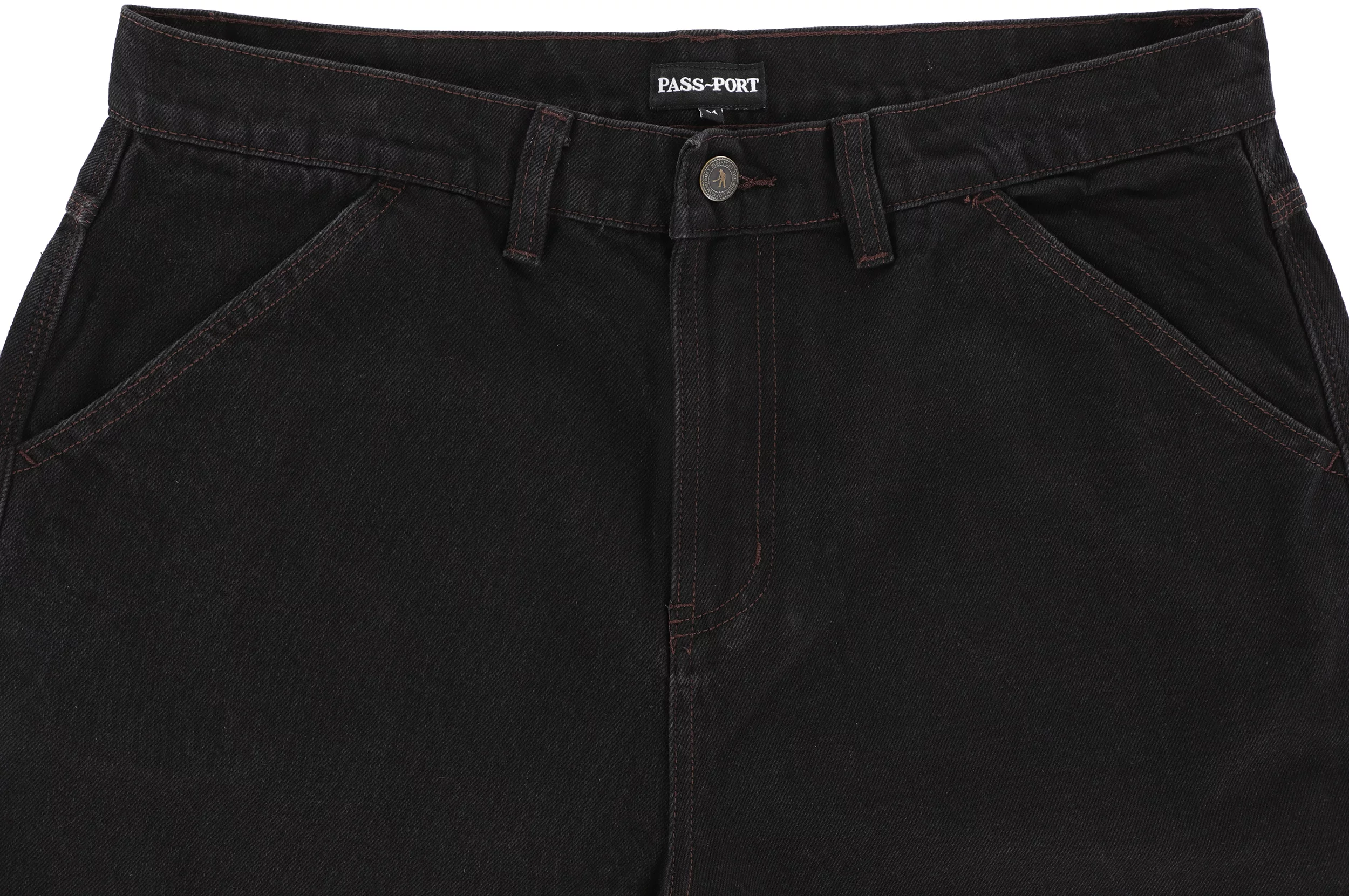 PASSPORT worker club jean ブラックデニム Passport Workers Club Classic Jeans - washed black | Tactics