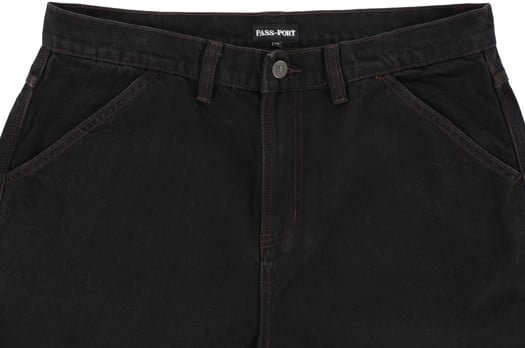 PASSPORT worker club jean ブラックデニム Passport Workers Club Jeans - washed black | Tactics
