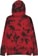 1910 Stay Clean Tie Die Hoodie - black/red - reverse