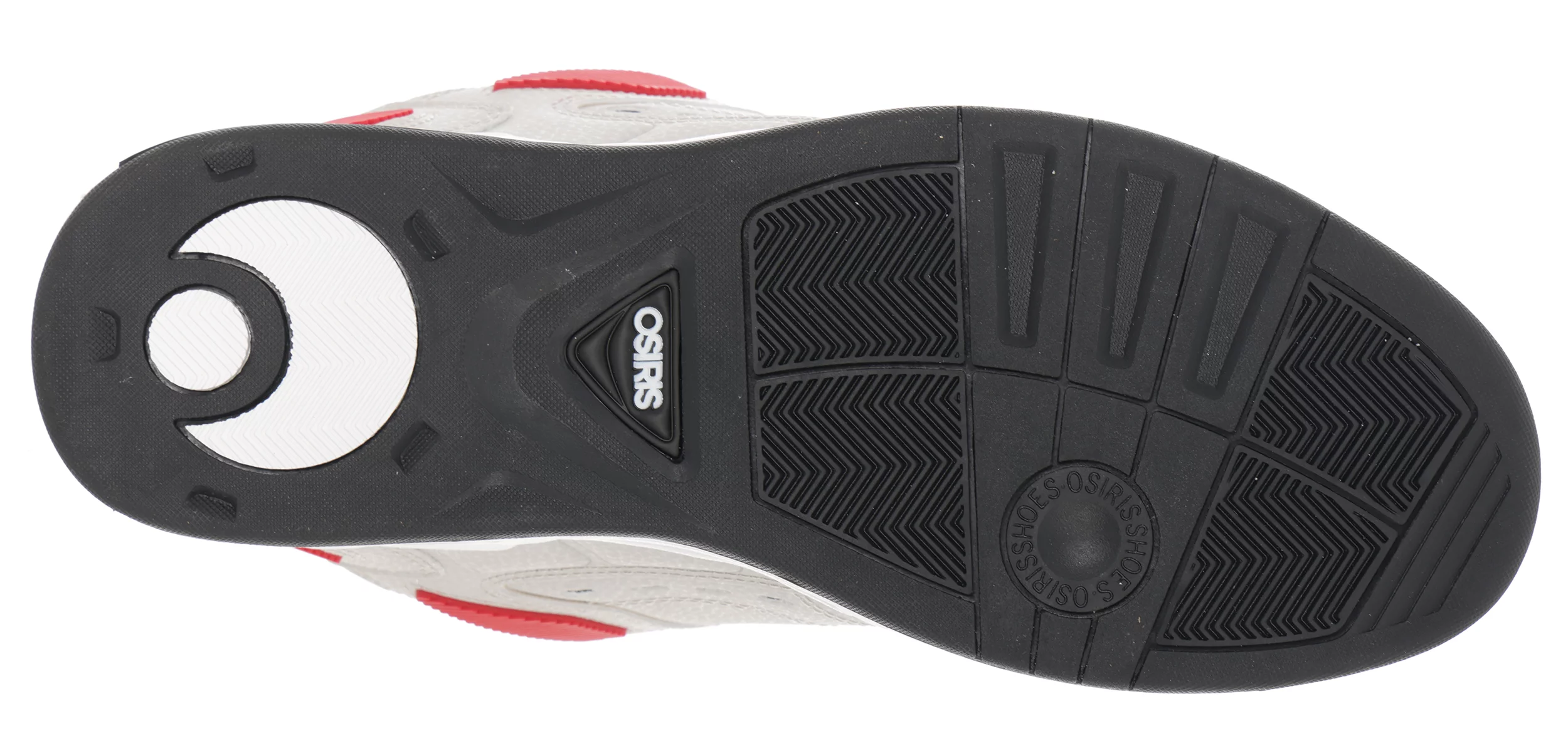 Osiris Peril Skate Shoes - grey/black/red | Tactics