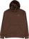 Bronze 56k B Logo Puff Print Hoodie - brown - front