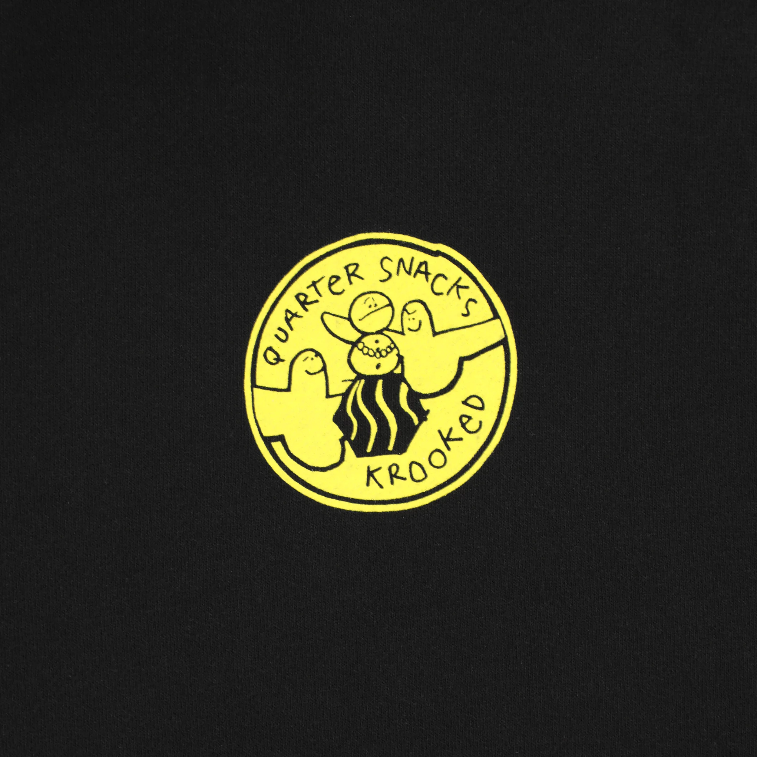 Krooked Quartersnacks Snackman Hoodie - black | Tactics