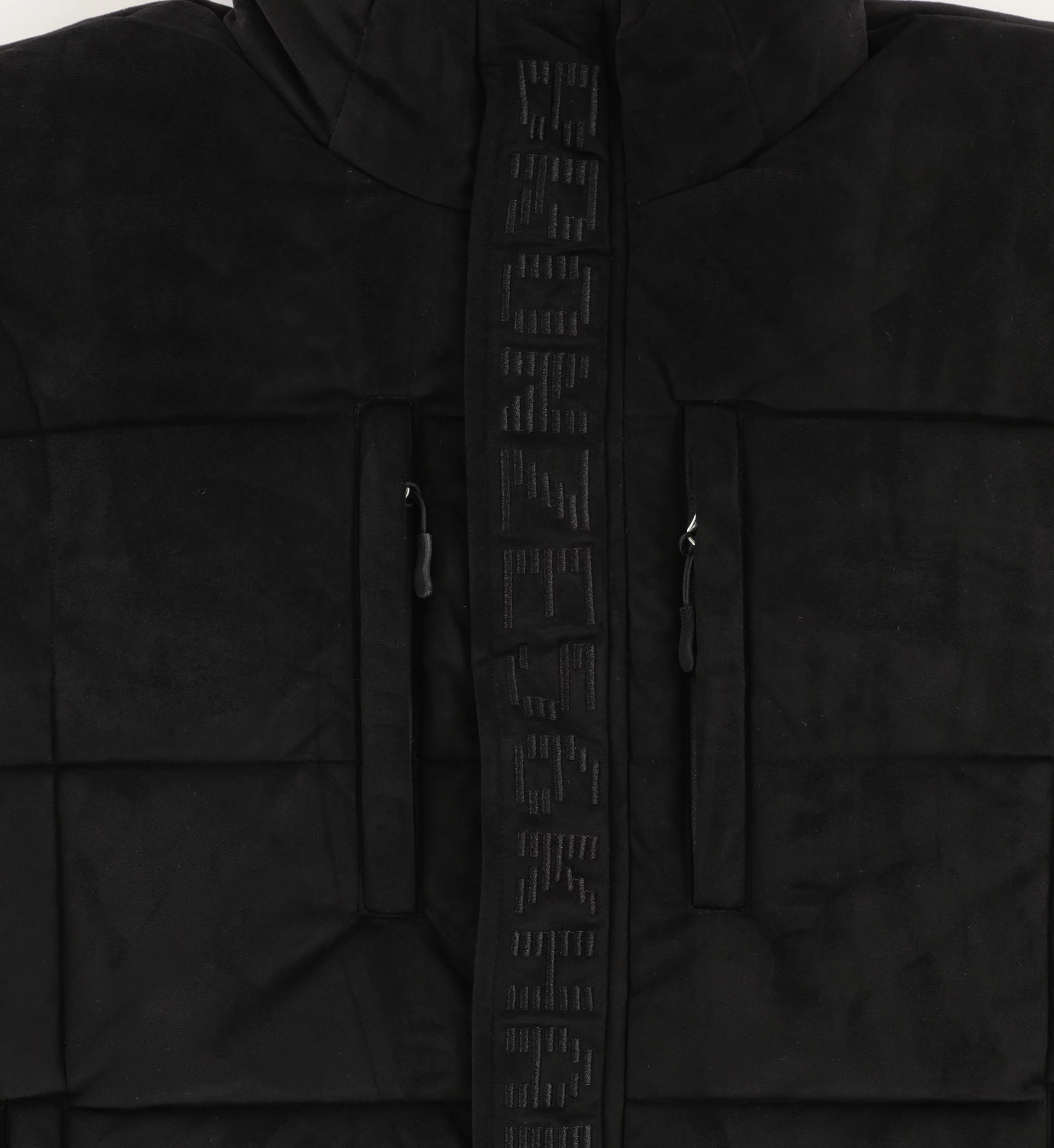 Bronze 56k Faux Suede Puffer Jacket - black | Tactics