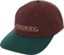 Theories Palmer Snapback Hat - burgundy/forest