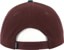 Theories Palmer Snapback Hat - burgundy/forest - reverse