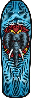 Powell Peralta Mike Vallely Elephant 9.85 Reissue Skateboard Deck - blue foil - view large