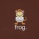 Frog Krazy Monk T-Shirt - brown - front detail